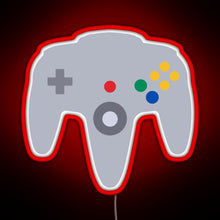 Charger l'image dans la galerie, N64 controller RGB neon sign red