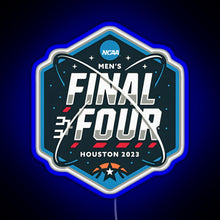 Charger l'image dans la galerie, NCAA Men s Final Four 2023 Houston Basketball RGB neon sign blue