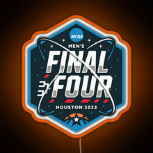 Charger l'image dans la galerie, NCAA Men s Final Four 2023 Houston Basketball RGB neon sign orange
