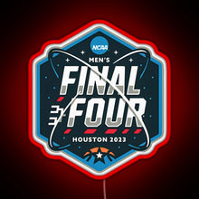 Charger l'image dans la galerie, NCAA Men s Final Four 2023 Houston Basketball RGB neon sign red