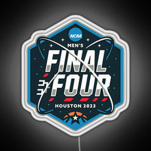 Charger l'image dans la galerie, NCAA Men s Final Four 2023 Houston Basketball RGB neon sign white