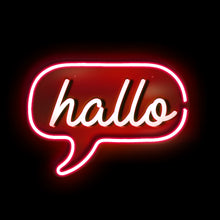 Charger l'image dans la galerie, Hello in german neon light