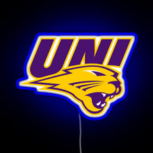 Charger l'image dans la galerie, Northern Iowa Panthers RGB neon sign blue