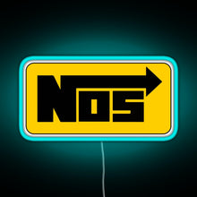 Charger l'image dans la galerie, NOS Cool Helmet stickers RGB neon sign lightblue