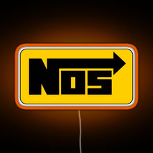 Charger l'image dans la galerie, NOS Cool Helmet stickers RGB neon sign orange