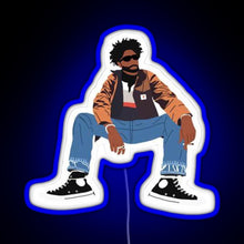 Charger l'image dans la galerie, nuwo logo RGB neon sign blue