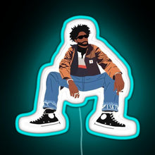 Charger l'image dans la galerie, nuwo logo RGB neon sign lightblue