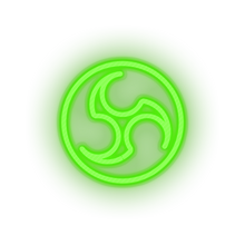 Charger l'image dans la galerie, green obs video game logo led neon factory