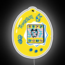 Charger l'image dans la galerie, Original Tamagotchi Yellow with Blue RGB neon sign white