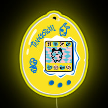 Charger l'image dans la galerie, Original Tamagotchi Yellow with Blue RGB neon sign yellow