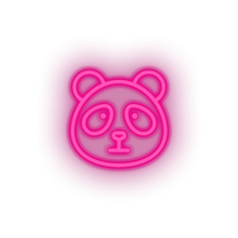 Charger l'image dans la galerie, panda Animal bear cartoon fauna herbivore panda zoo Neon led factory
