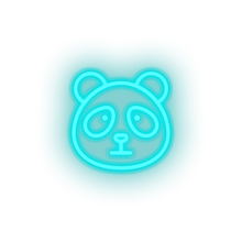 Charger l'image dans la galerie, ice_blue panda led animal bear cartoon fauna herbivore panda zoo neon factory