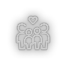 Charger l'image dans la galerie, white parent family person human children heart like child parents kid baby led neon factory