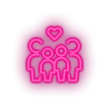 Charger l'image dans la galerie, pink parent family person human children heart like child parents kid baby led neon factory