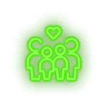 Charger l'image dans la galerie, parent family person human children heart like child parents kid baby Neon led factory