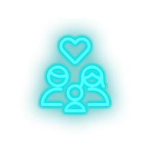 Charger l'image dans la galerie, ice_blue parent family person human children heart parents child kid baby led neon factory