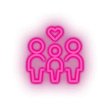 Charger l'image dans la galerie, pink parent family person human children heart parents child kid baby love led neon factory