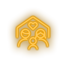 Charger l'image dans la galerie, parent family person human house children home parents child heart kid baby Neon led factory