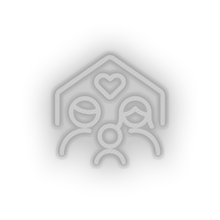 Charger l'image dans la galerie, white parent family person human house children home parents child heart kid baby led neon factory