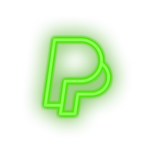 Charger l'image dans la galerie, green paypal social network brand logo led neon factory