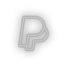 Charger l'image dans la galerie, white paypal social network brand logo led neon factory