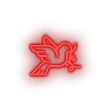 Charger l'image dans la galerie, red pigeon led bird dove love pigeon relationship romance valentine day neon factory