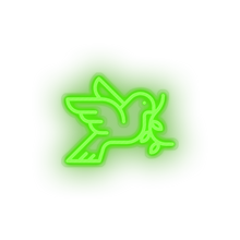 Charger l'image dans la galerie, green pigeon led bird dove love pigeon relationship romance valentine day neon factory