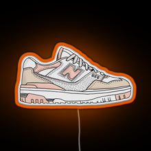 Charger l'image dans la galerie, Pink New Balance 550 RGB neon sign orange