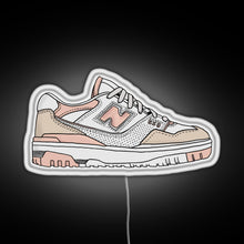 Charger l'image dans la galerie, Pink New Balance 550 RGB neon sign white