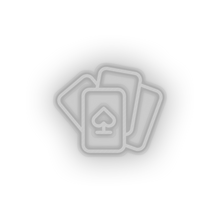 Charger l'image dans la galerie, white playing_card led amusement carnival circus gambling game parade playing card neon factory