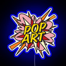 Charger l'image dans la galerie, POP ART Comic Book Flash Modern Art Pop Culture RGB neon sign blue