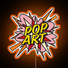 Charger l'image dans la galerie, POP ART Comic Book Flash Modern Art Pop Culture RGB neon sign orange
