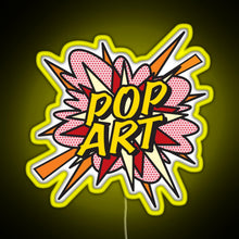 Charger l'image dans la galerie, POP ART Comic Book Flash Modern Art Pop Culture RGB neon sign yellow