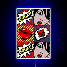 Charger l'image dans la galerie, Pop art RGB neon sign blue
