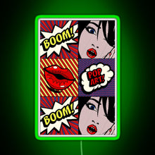 Charger l'image dans la galerie, Pop art RGB neon sign green