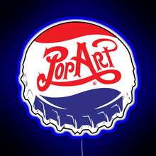 Charger l'image dans la galerie, Pop Art Tank Top RGB neon sign blue