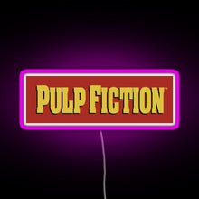 Charger l'image dans la galerie, Pulp Fiction Logo RGB neon sign  pink