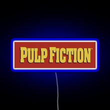 Charger l'image dans la galerie, Pulp Fiction Logo RGB neon sign blue