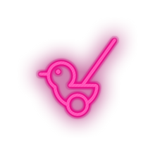 Charger l'image dans la galerie, pink push toys family children chicken duck chick play child kid baby toy led neon factory