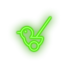 Charger l'image dans la galerie, green push toys family children chicken duck chick play child kid baby toy led neon factory