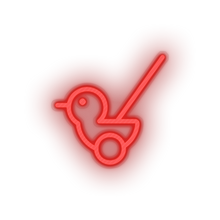 Charger l'image dans la galerie, red push toys family children chicken duck chick play child kid baby toy led neon factory