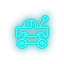 Charger l'image dans la galerie, ice_blue push toys truck children car family play child kid baby toy led neon factory
