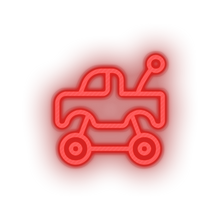 Charger l'image dans la galerie, red push toys truck children car family play child kid baby toy led neon factory