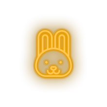 Charger l'image dans la galerie, warm_white rabbit led animal bunny cartoon fauna herbivore rabbit zoo neon factory