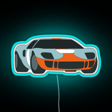 Charger l'image dans la galerie, Racecar RGB neon sign lightblue
