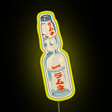 Charger l'image dans la galerie, Ramune japanese soda bottle RGB neon sign yellow