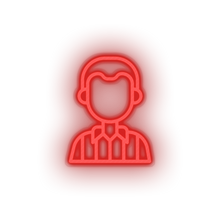 Charger l'image dans la galerie, red referee led american football football club judge referee soccer sport neon factory
