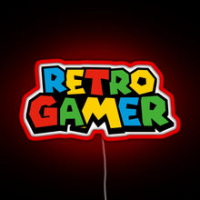 Charger l'image dans la galerie, Retro Gamer N64 font RGB neon sign red