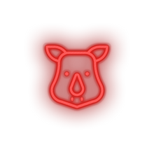 Charger l'image dans la galerie, rhino Animal cartoon fauna herbivore rhino rhinoceros zoo Neon led factory