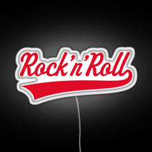 Charger l'image dans la galerie, Rock n Roll Red RGB neon sign white